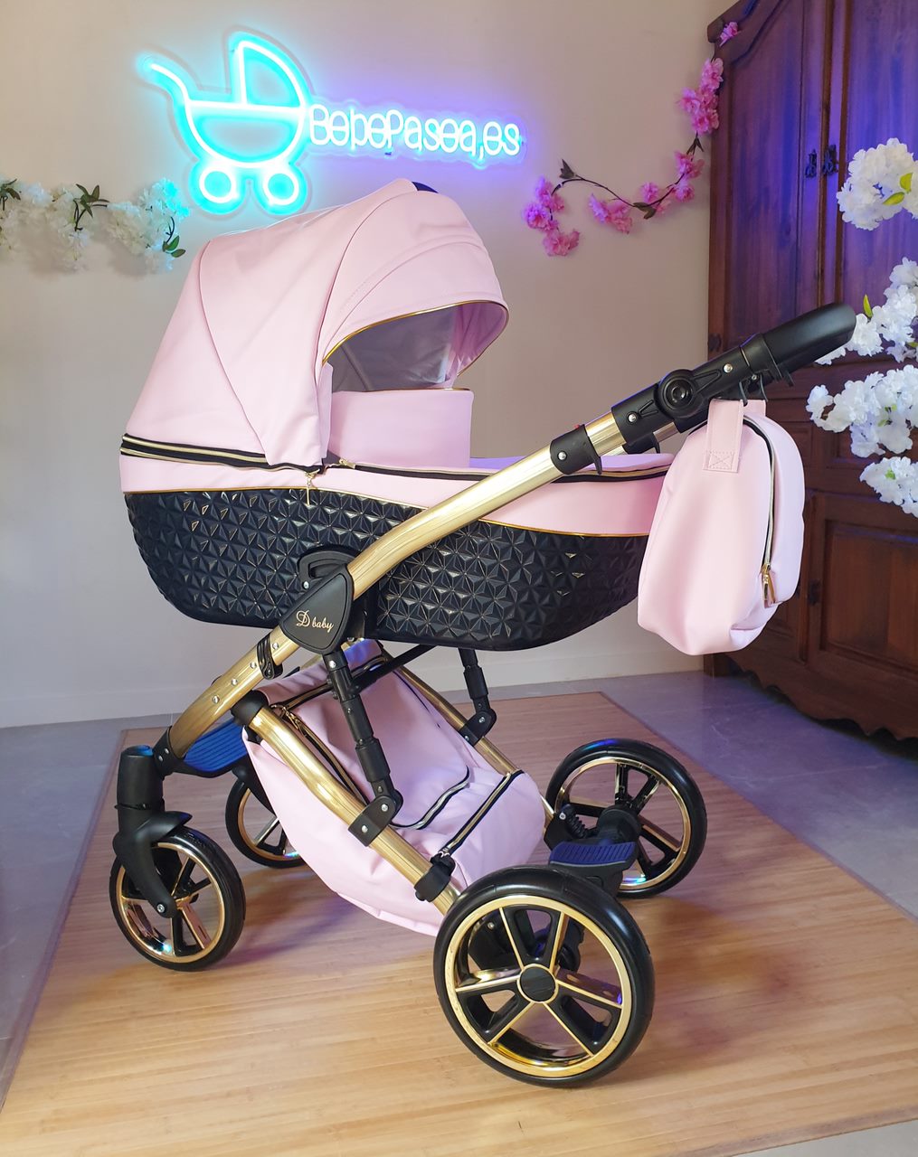 CARRO BEBE ROSA YUKON GOLD