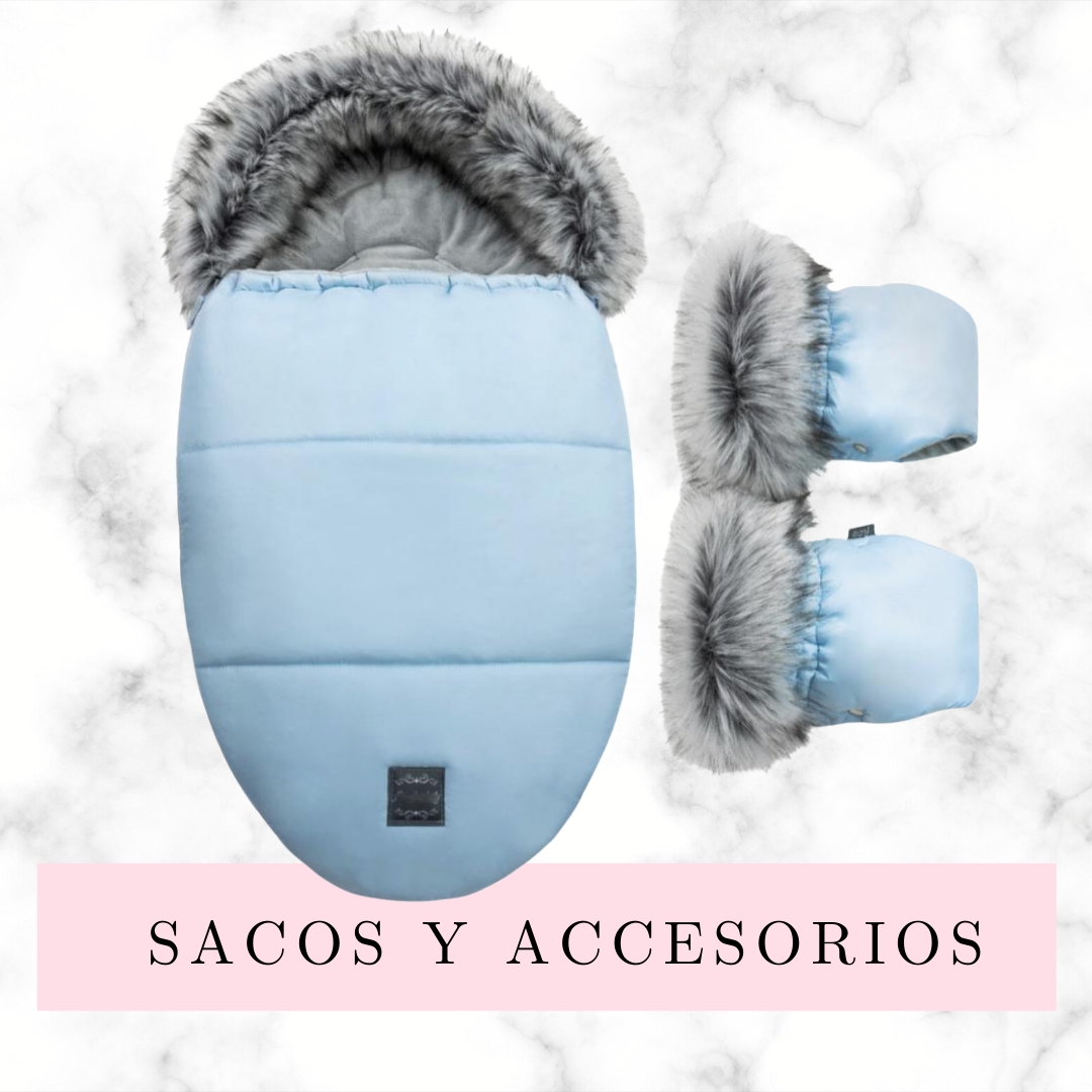 Sacos invierno cochecito bebé - Pelo para la capota - manoplas de